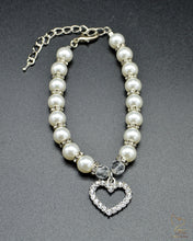 Charger l'image dans la galerie, Collier pour chat avec des perles et un coeur