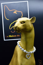 Charger l'image dans la galerie, Collier pour chat avec des perles et un coeur