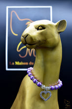 Charger l'image dans la galerie, Collier pour chat avec des perles et un coeur