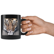 Charger l&#39;image dans la galerie, Mug original noir avec tigre