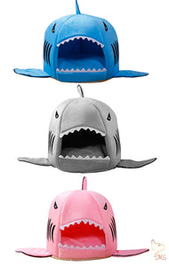 Panier pour chat - Design requin - Existe en 3 tailles et 3 coloris