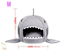 Charger l&#39;image dans la galerie, Panier pour chat - Design requin - Existe en 3 tailles et 3 coloris