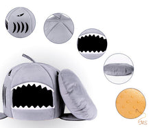 Charger l&#39;image dans la galerie, Panier pour chat - Design requin - Existe en 3 tailles et 3 coloris