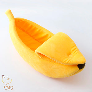 Panier pour chat design en forme de banane