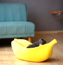 Charger l&#39;image dans la galerie, Panier pour chat design en forme de banane