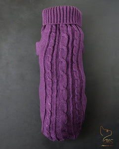 Pull pour chat sphynx de couleur violet