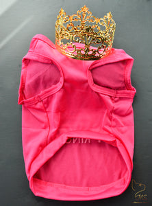 Tee shirt pour chat rose avec inscription princess