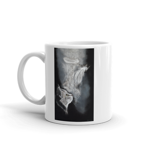 Mug blanc original avec chat