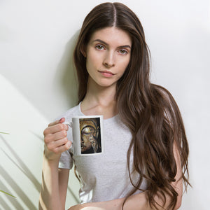 Mug original blanc avec chat