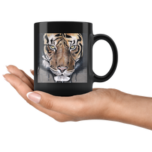 Charger l&#39;image dans la galerie, Mug original noir avec tigre