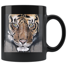 Charger l&#39;image dans la galerie, Mug original noir avec tigre